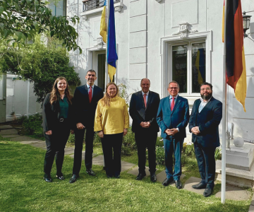 CEIUC y KAS Chile se reúnen con Embajador de Ucrania en Chile para abordar el futuro del conflicto con Rusia