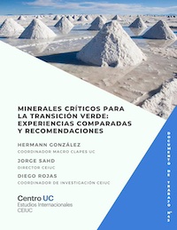 Minerales críticos para la transición verde: experiencias comparadas y recomendaciones