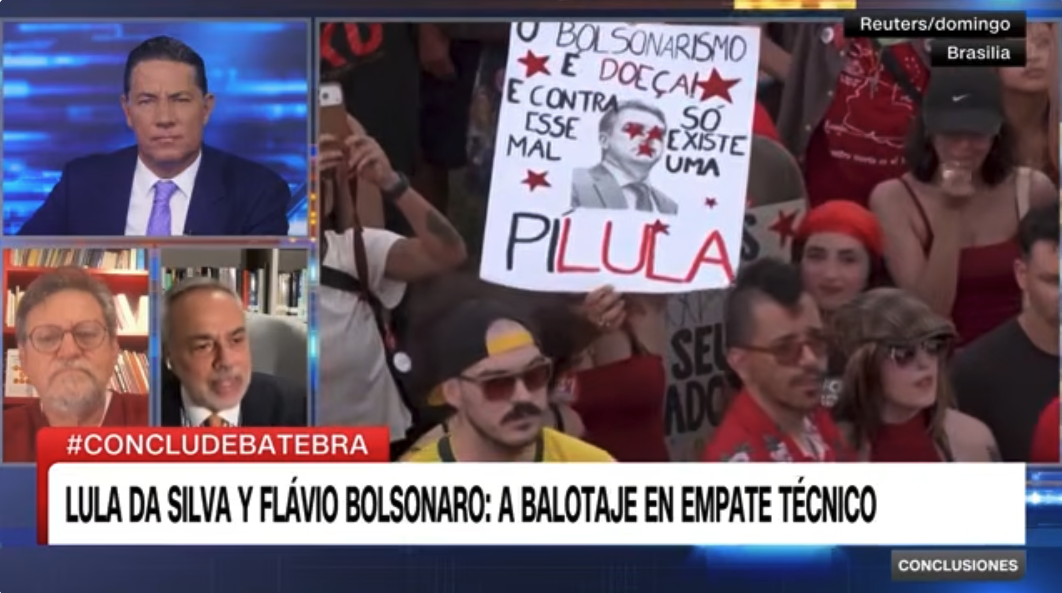 Elecciones en Brasil: ataques cruzados entre Bolsonaro y Lula en el debate hacia la recta final