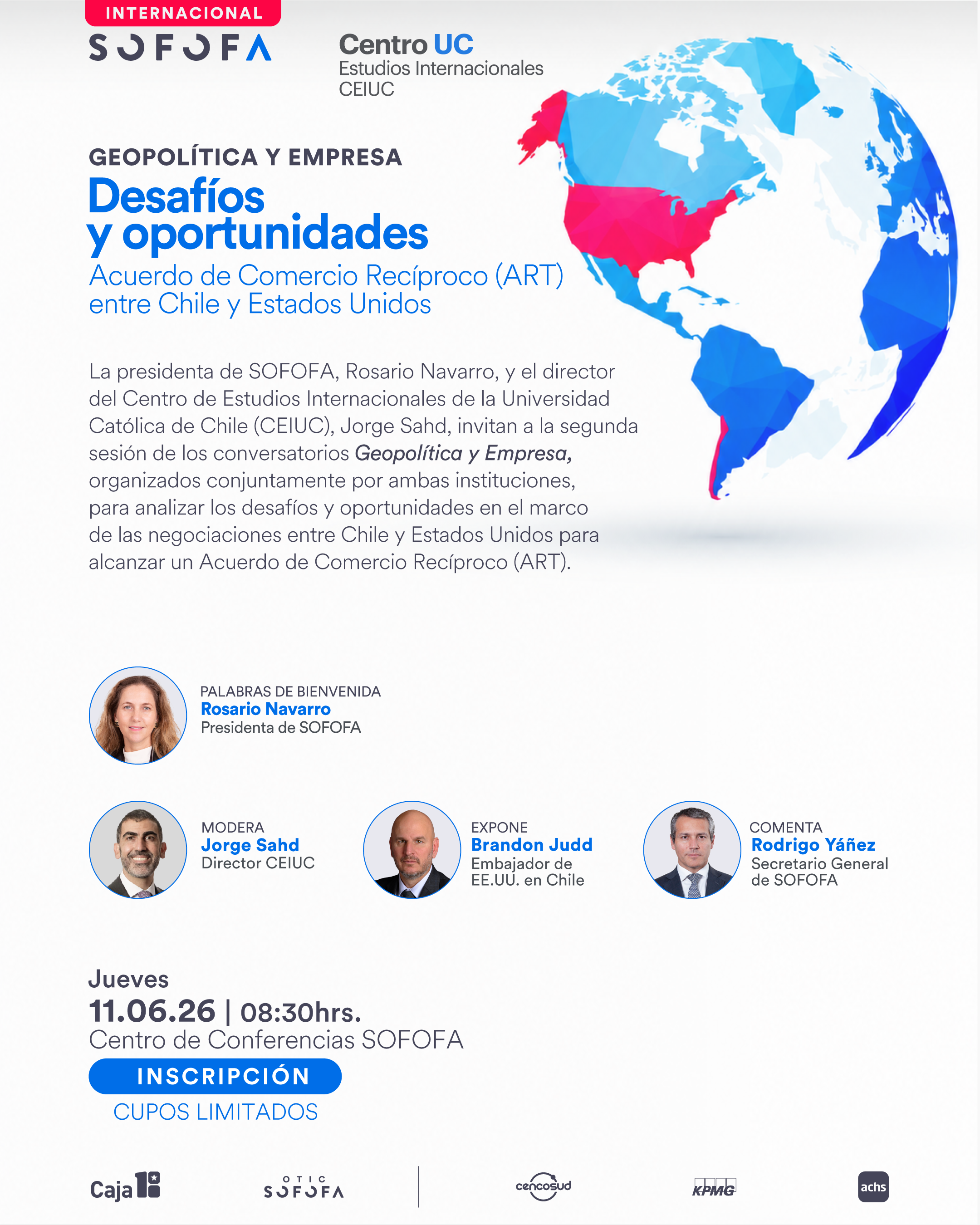 Invitación charla ART Chile EEUU