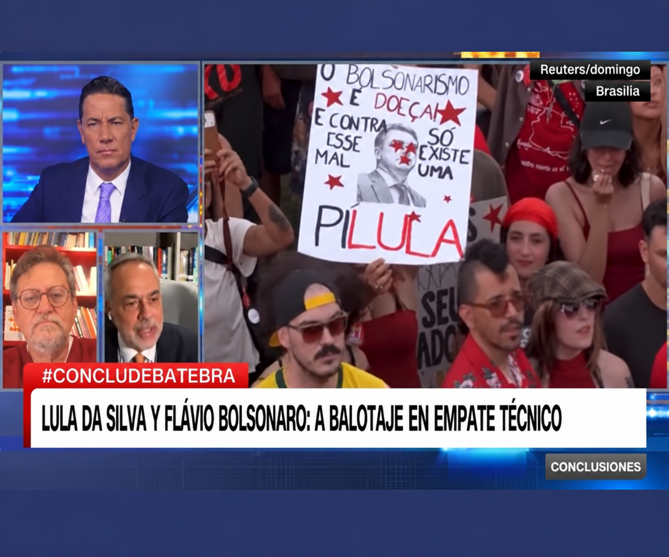 Elecciones en Brasil: ataques cruzados entre Bolsonaro y Lula en el debate hacia la recta final