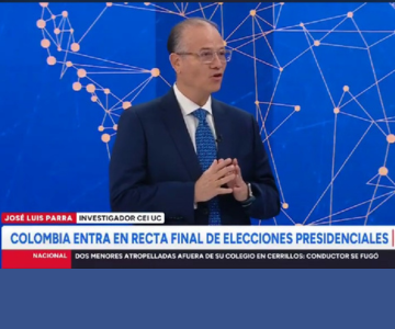 Miembro Asociado José Luis Parra abordó las elecciones en Colombia en Canal 24 horas de TVN
