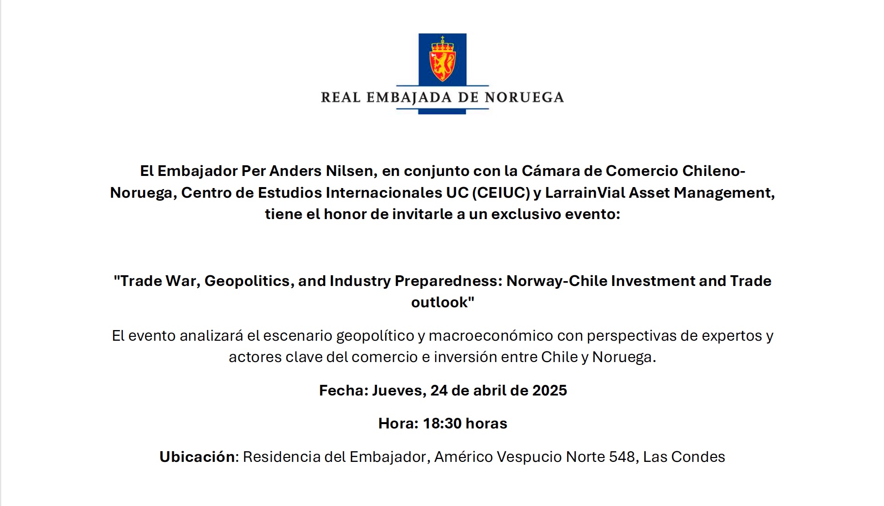 invitacion noruega