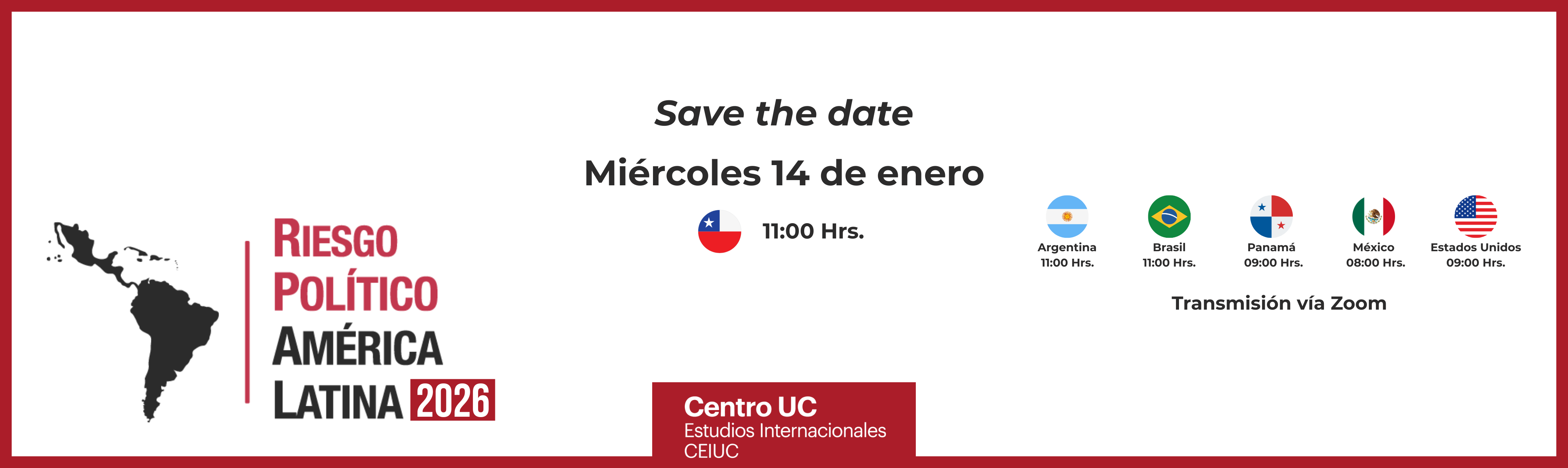 Save the date: Riesgo Político América Latina 2026