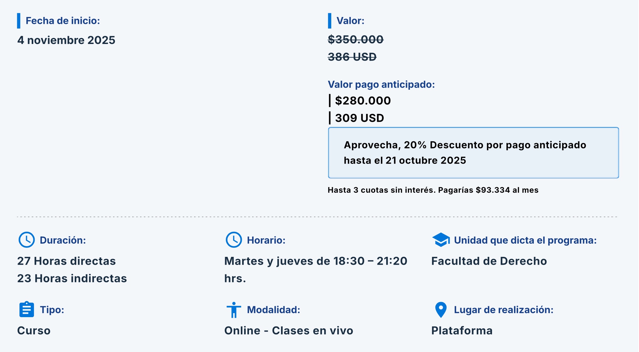 curso sexta
