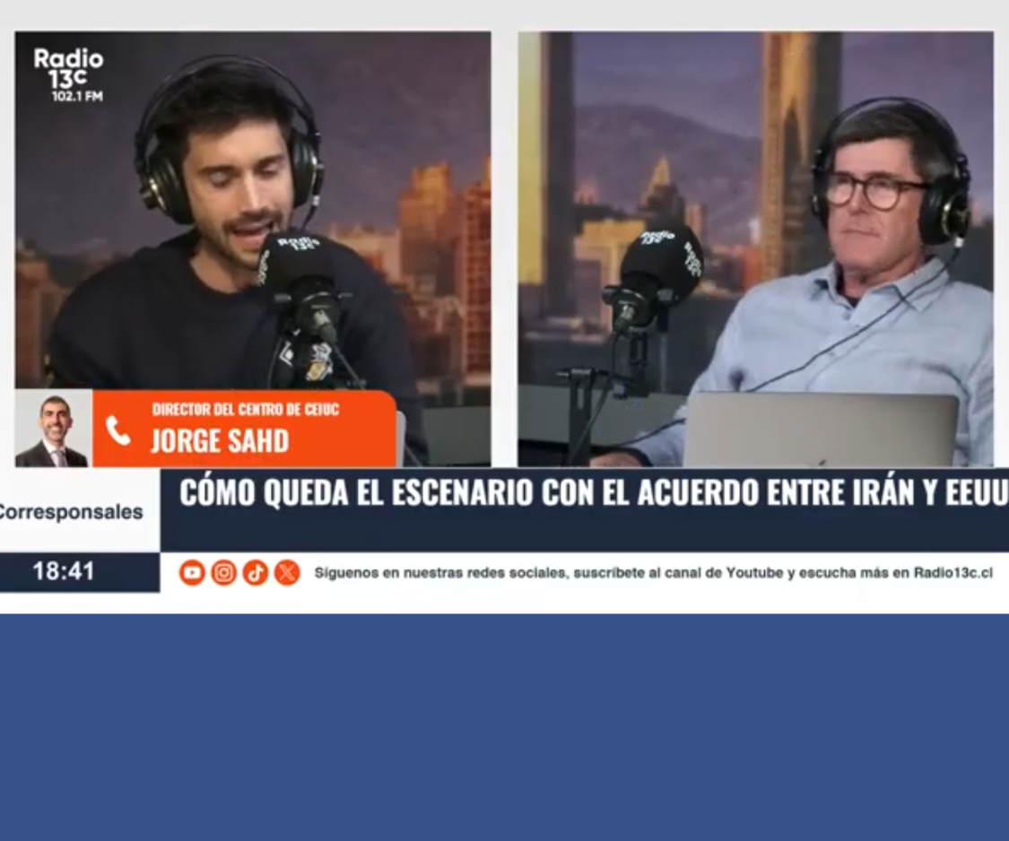 Director Jorge Sahd comentó las claves del acuerdo entre EE.UU. e Irán