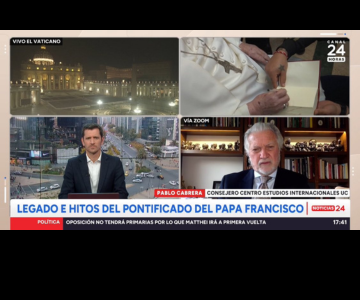Consejero Pablo Cabrera analiza el legado del Papa Francisco en entrevista para TVN